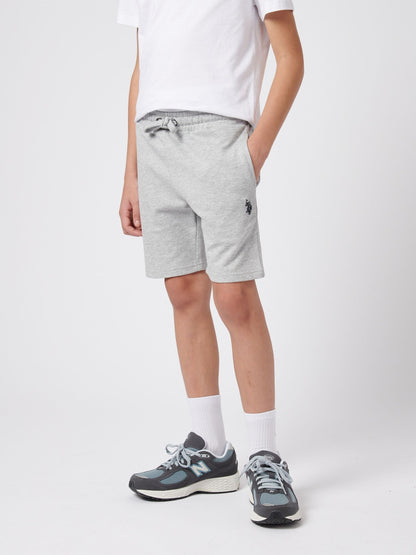 Dsiney Kidz - U.S. Polo Assn. Grey Boys 100% Cotton Double Horsemen Sweat Shorts image 1