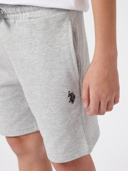 Dsiney Kidz - U.S. Polo Assn. Grey Boys 100% Cotton Double Horsemen Sweat Shorts image 5