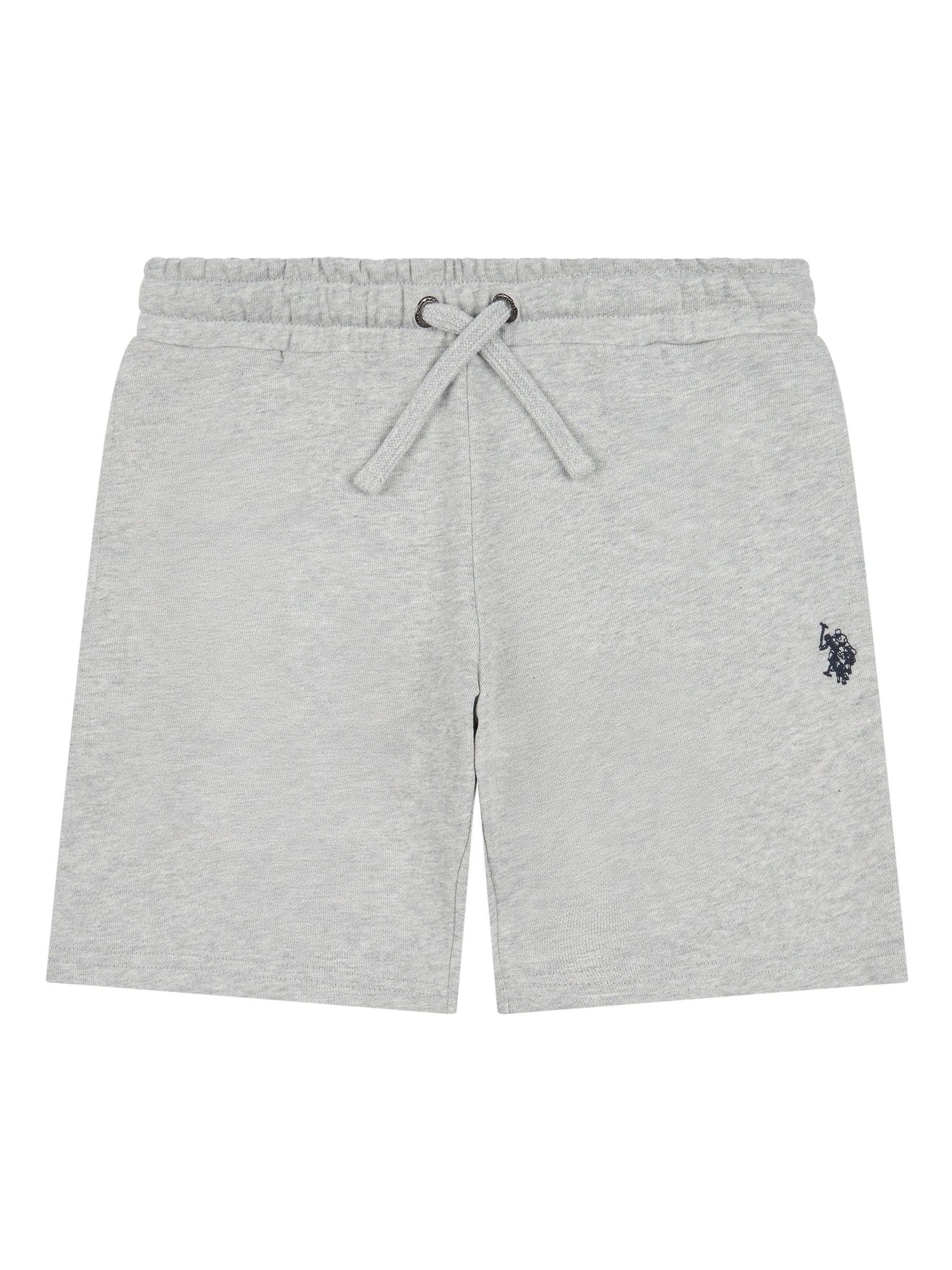 Dsiney Kidz - U.S. Polo Assn. Grey Boys 100% Cotton Double Horsemen Sweat Shorts image 6
