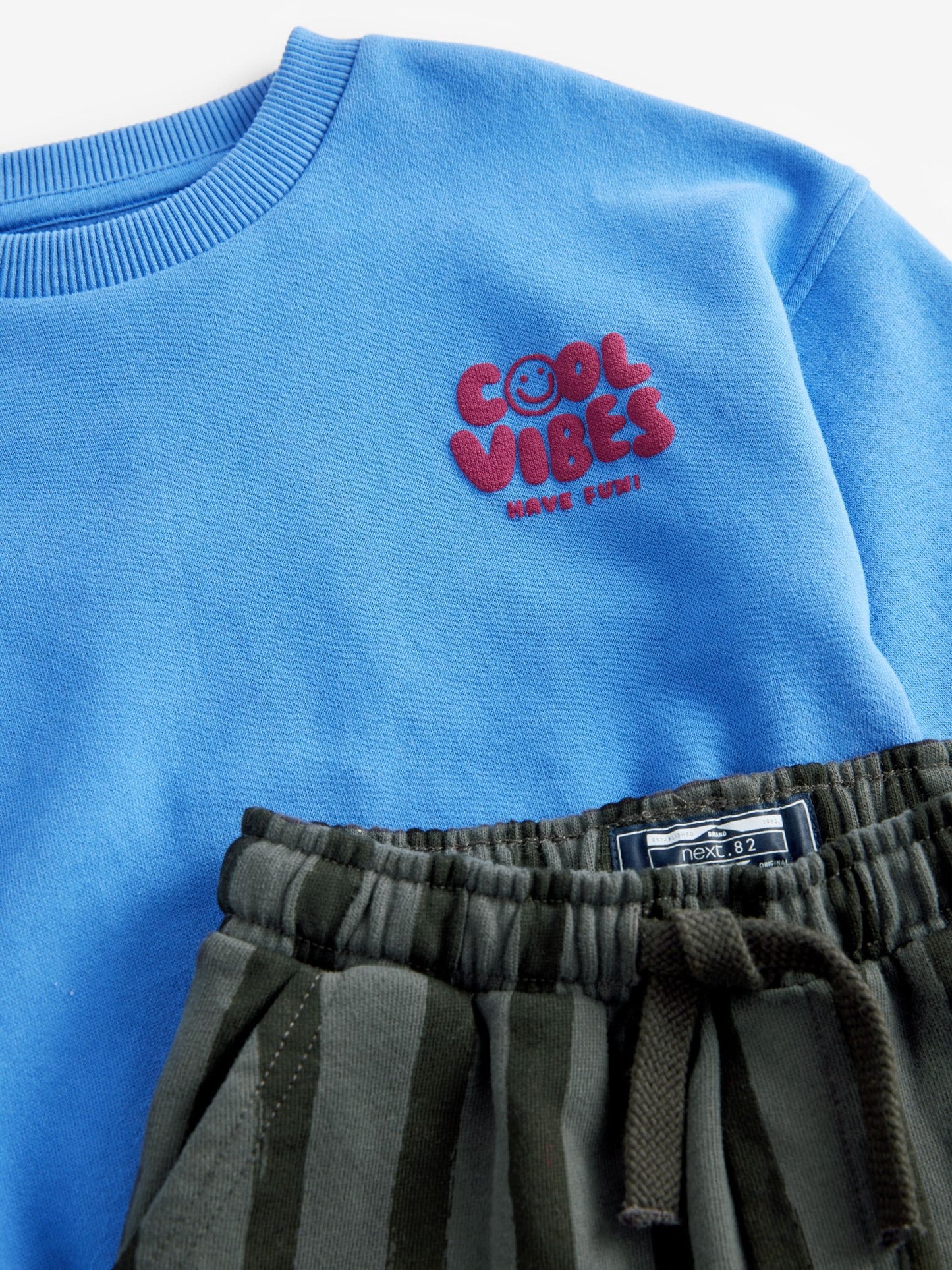 Dsiney Kidz - Blue/Grey Single Sweatshirt And Stripe Joggers Set (3mths-7yrs) image 4