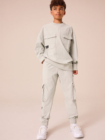 Dsiney Kidz - Light Grey Cargo Premium Trousers (3-16yrs) image 2