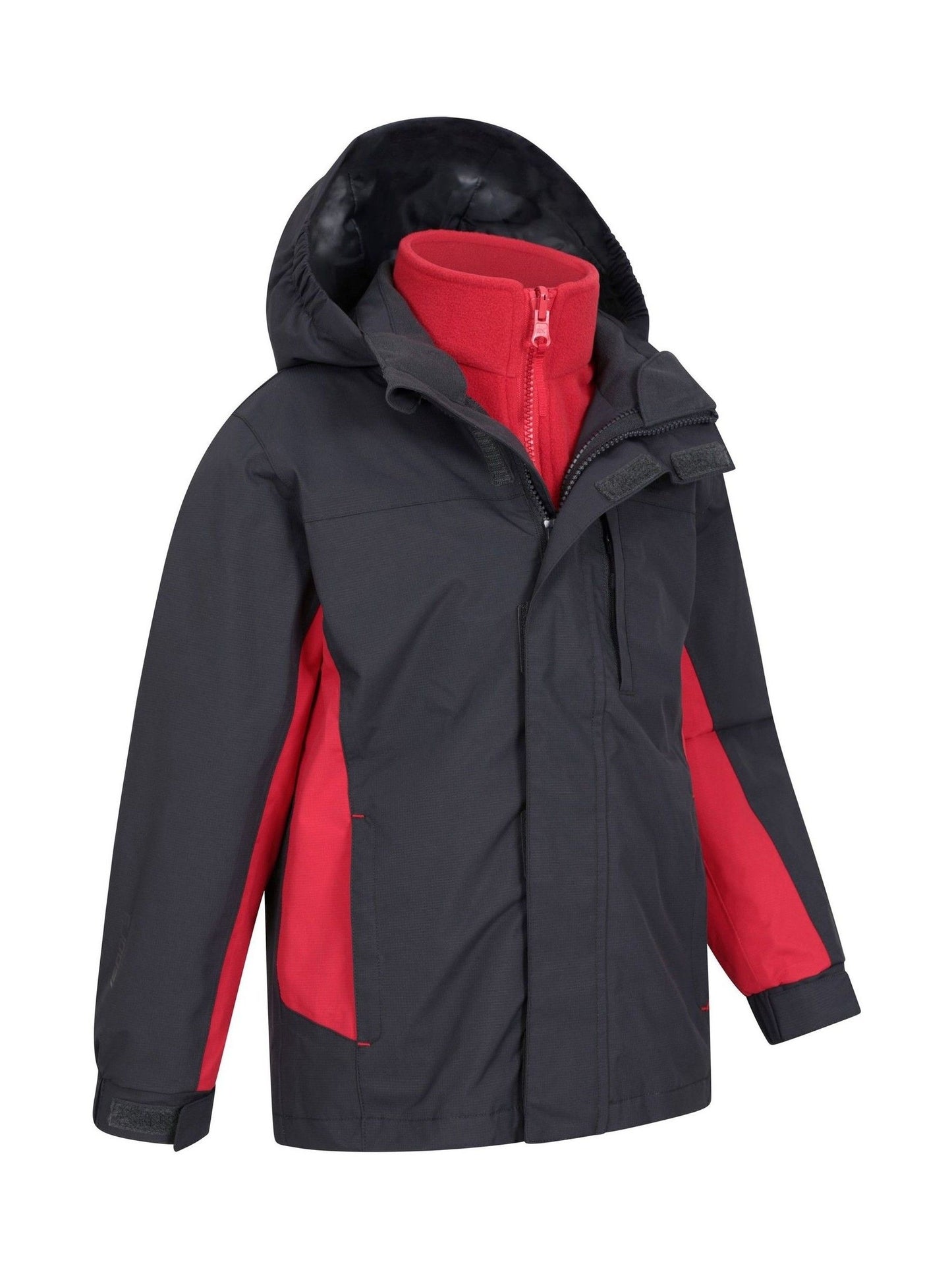 Dsiney Kidz - Mountain Warehouse Black Cannonball 3 in 1 Waterproof Jacket image 1