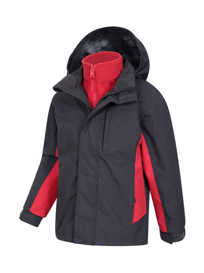 Dsiney Kidz - Mountain Warehouse Black Cannonball 3 in 1 Waterproof Jacket image 3