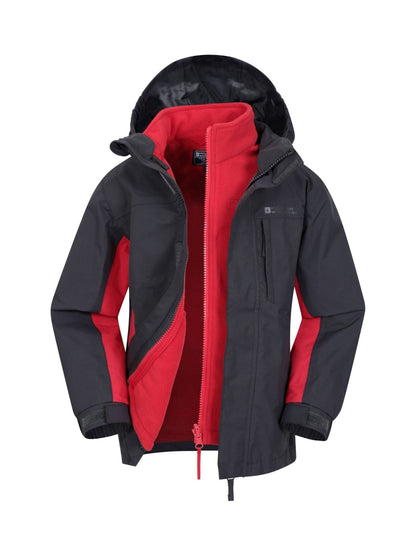 Dsiney Kidz - Mountain Warehouse Black Cannonball 3 in 1 Waterproof Jacket image 4