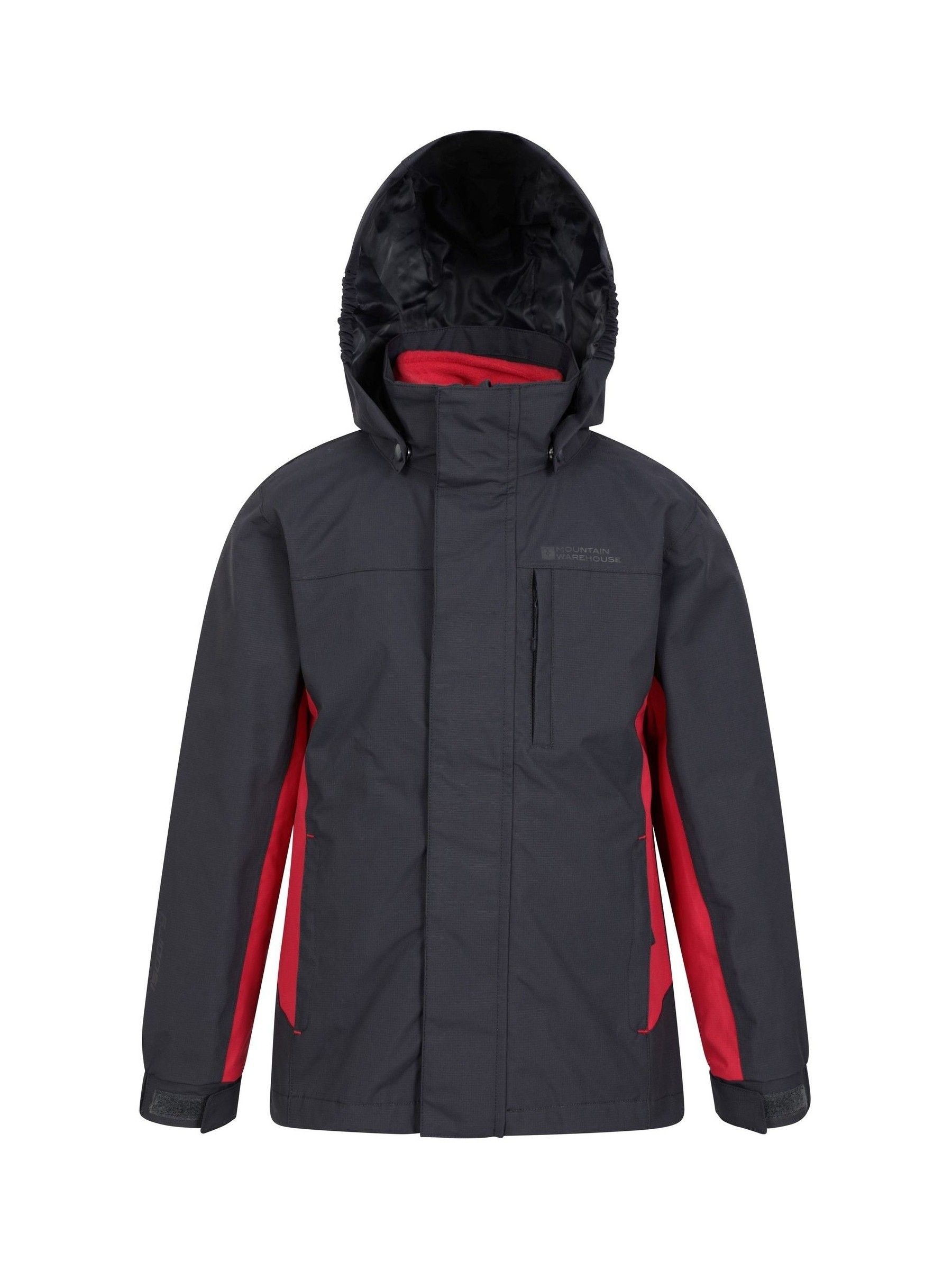 Dsiney Kidz - Mountain Warehouse Black Cannonball 3 in 1 Waterproof Jacket image 5