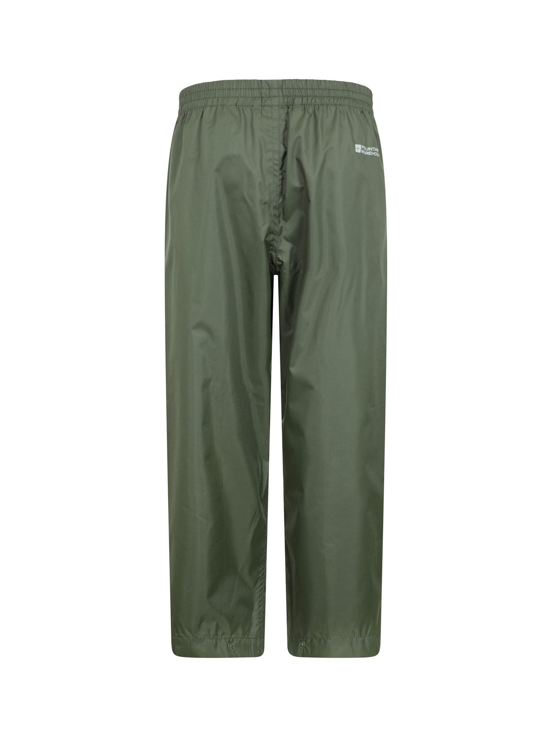 Mountain Warehouse Green Pakka II Waterproof Overtrousers image 4
