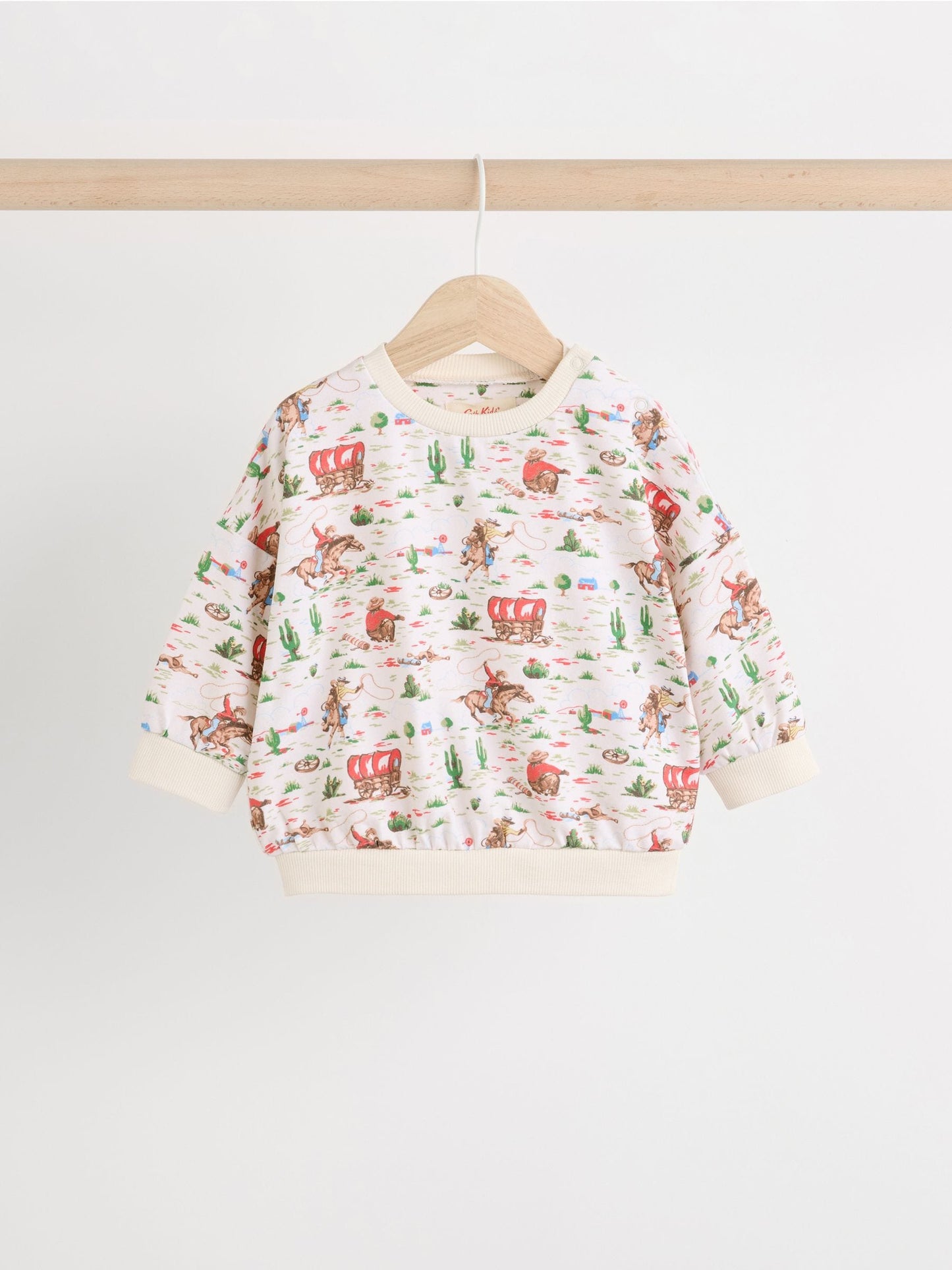 Cath Kidston Ecru Cowboy Baby Sweatshirt and Joggers Set image 5