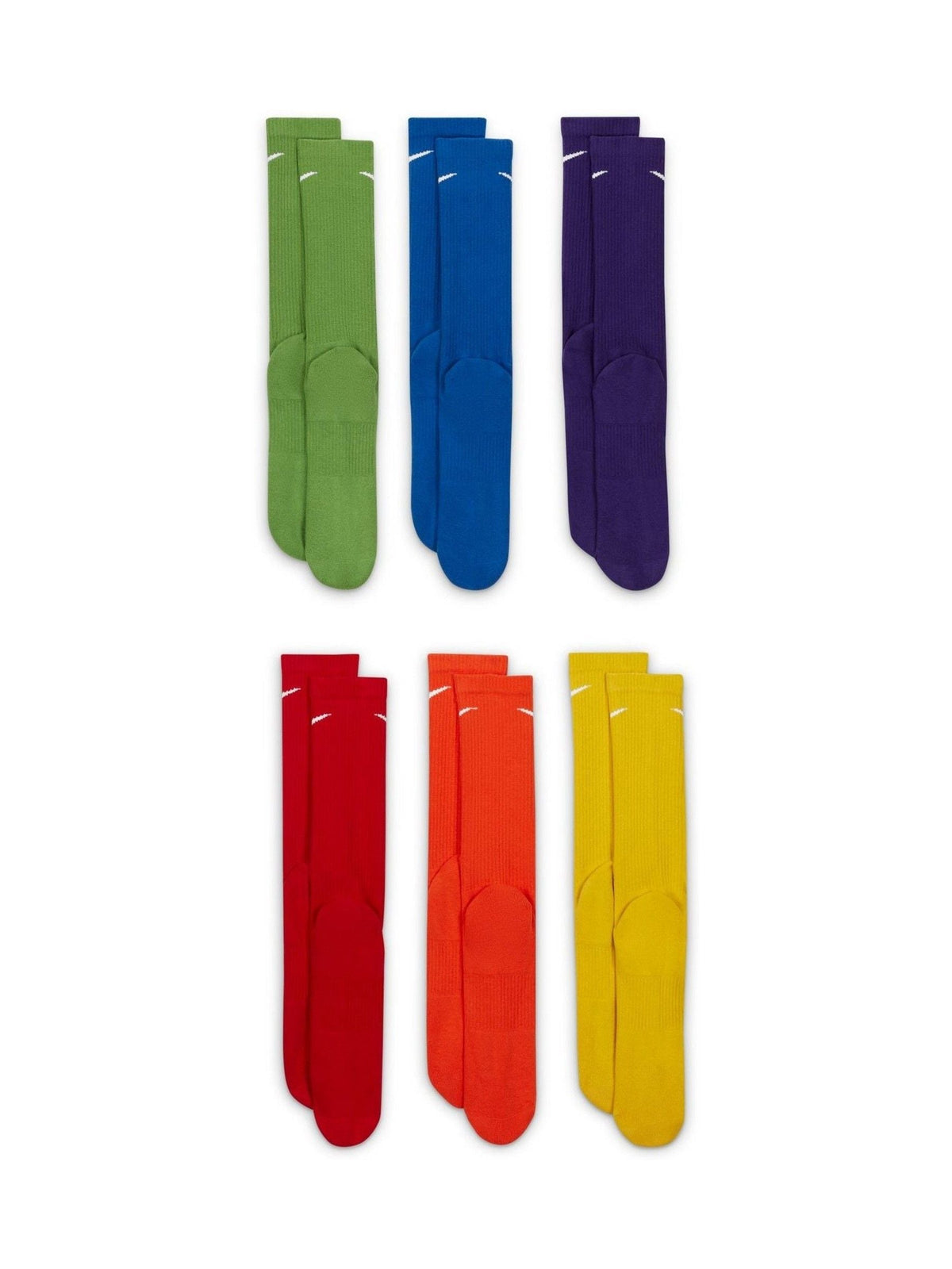 Nike Natural Everyday Plus Cushioned Training Crew Socks 6 Pack - image 3
