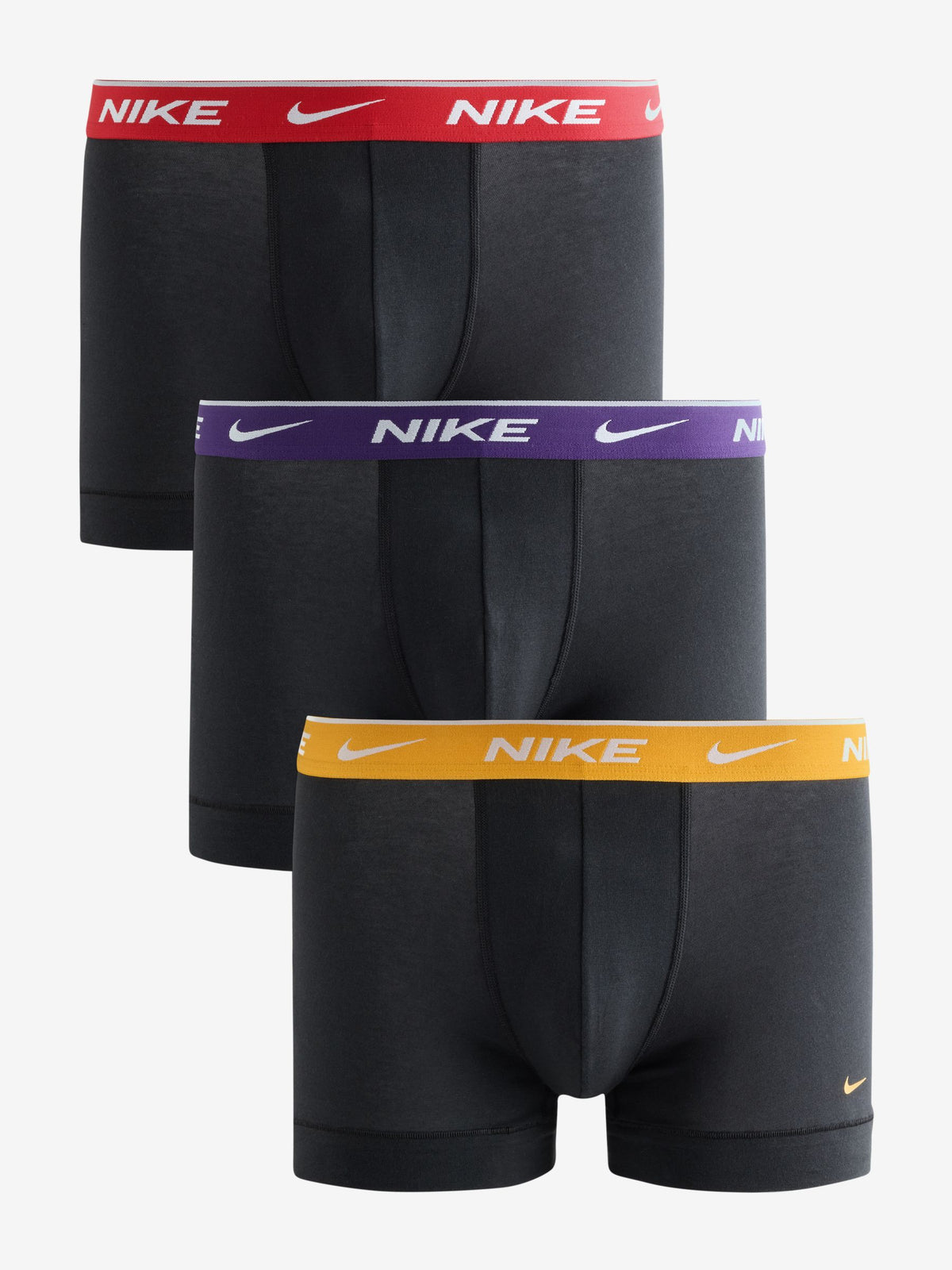 Dsiney Kidz - Nike Red/Purple/Yellow Essential Cotton Stretch Boxer Trunks 3 Pack image 1