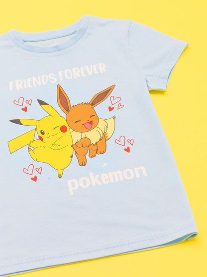 Dsiney Kidz - Vanilla Underground Blue Girls Pokemon 100% Cotton T-Shirt image 3