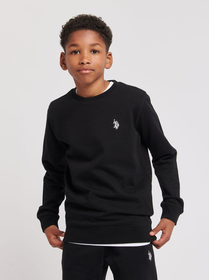 Dsiney Kidz - U.S. Polo Assn. Black Double Horsemen Boys Sweatshirt image 1