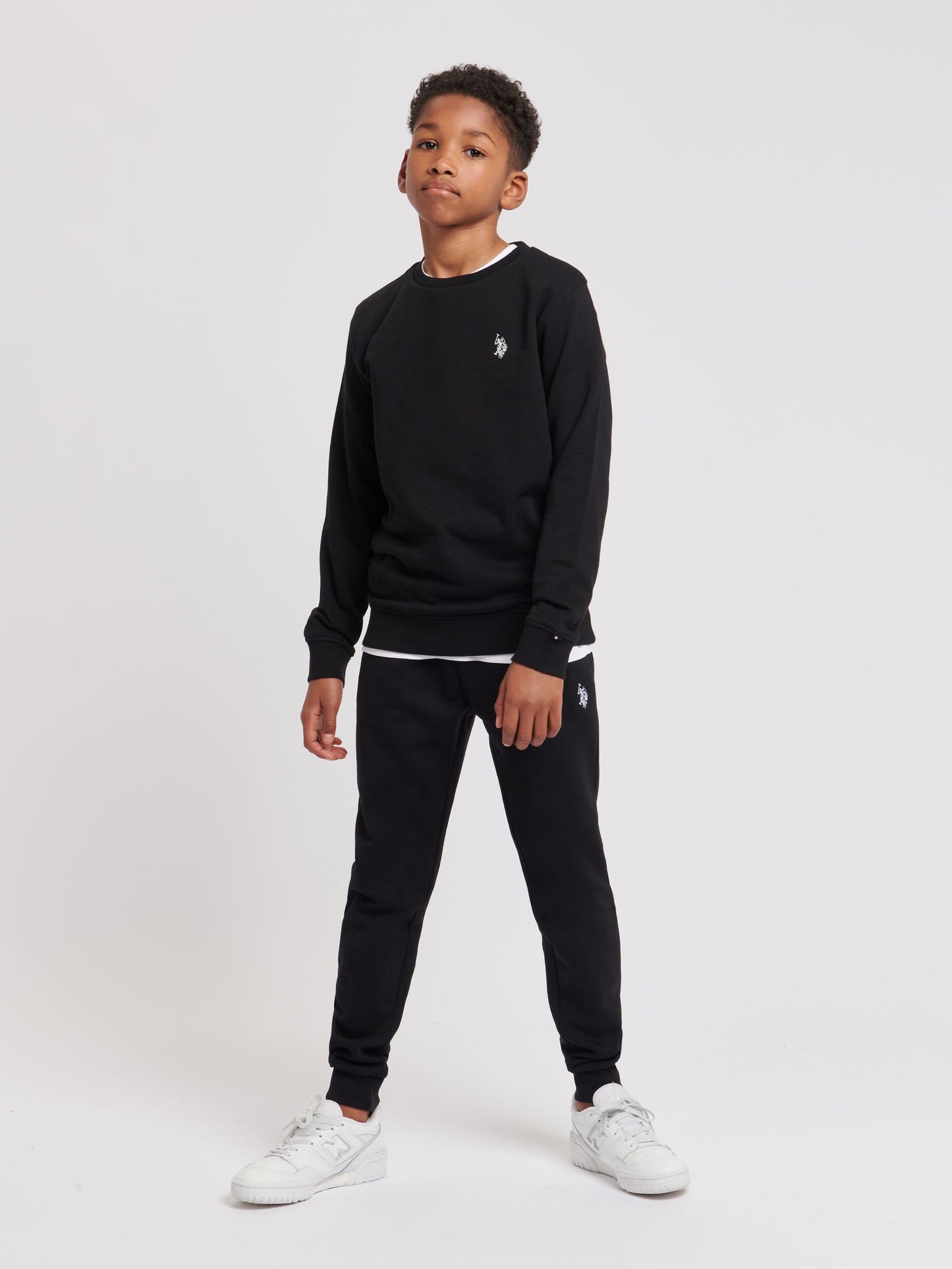 Dsiney Kidz - U.S. Polo Assn. Black Double Horsemen Boys Sweatshirt image 2