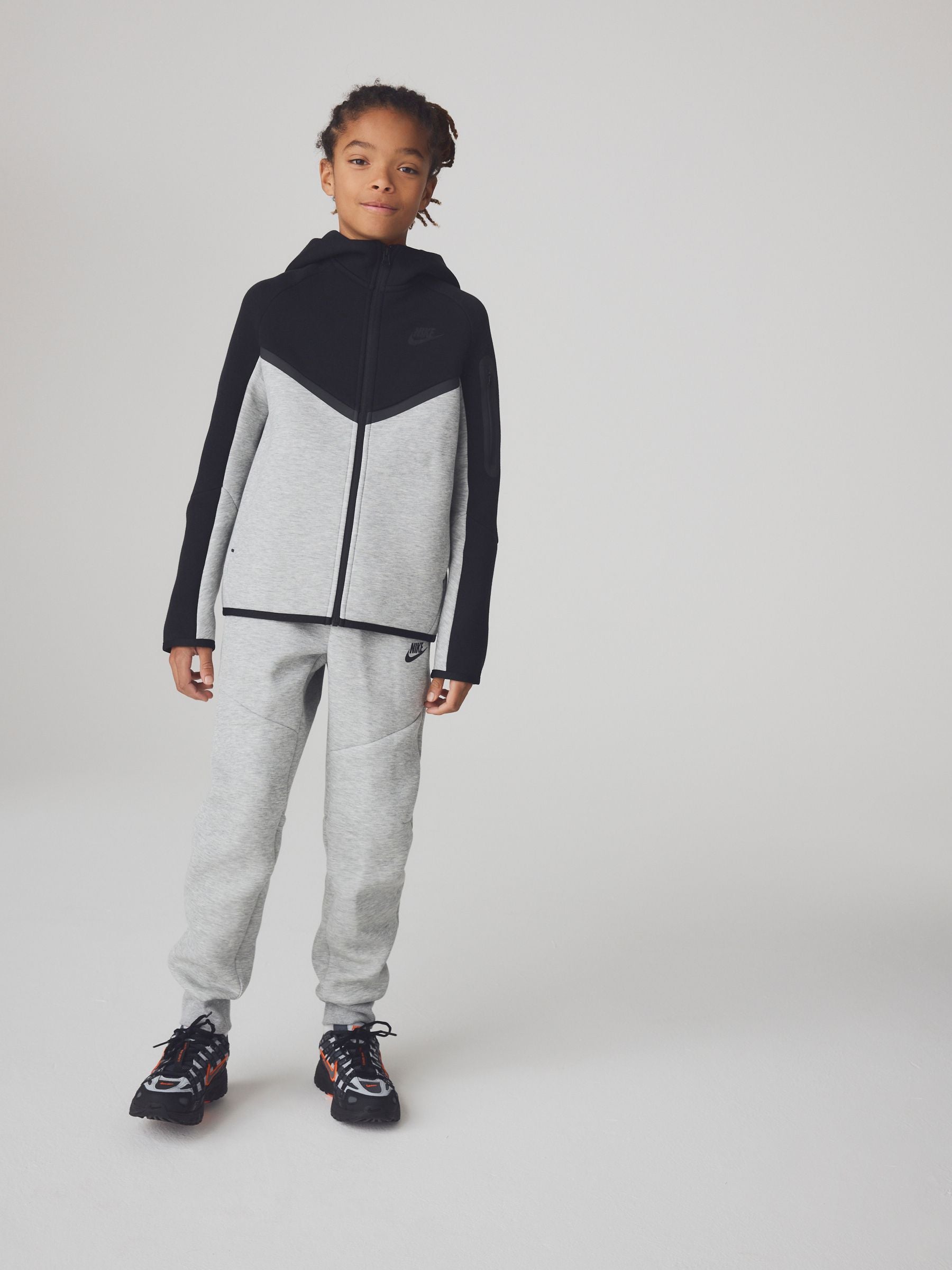 Dsiney Kidz - Nike Black/Grey Tech Fleece Zip Through Hoodie image 4