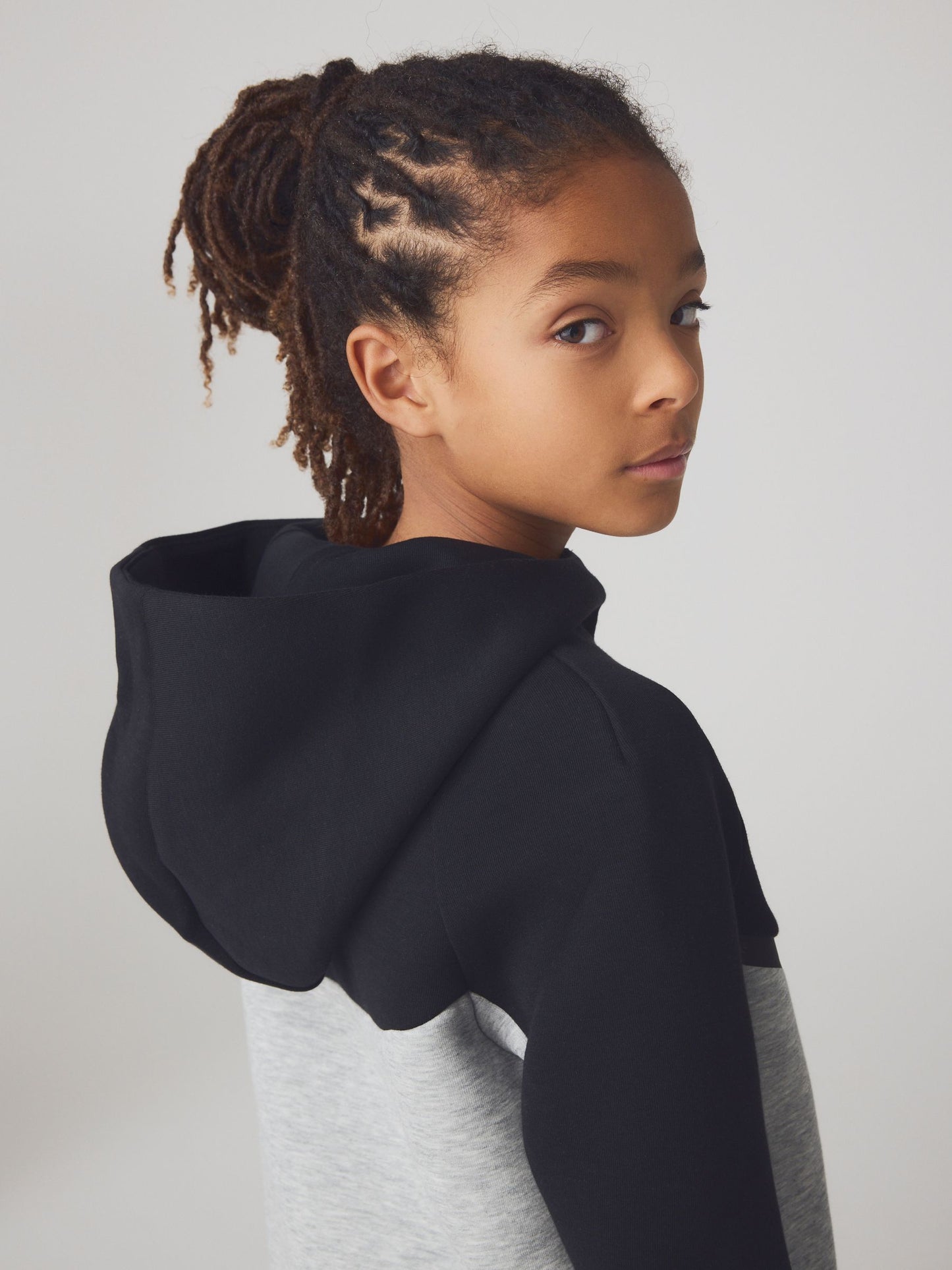 Dsiney Kidz - Nike Black/Grey Tech Fleece Zip Through Hoodie image 5