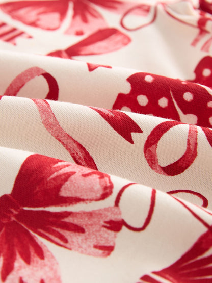 Red Bow/ Heart Long Sleeve Snuggle Pyjamas 3 Pack (9mths-16yrs)