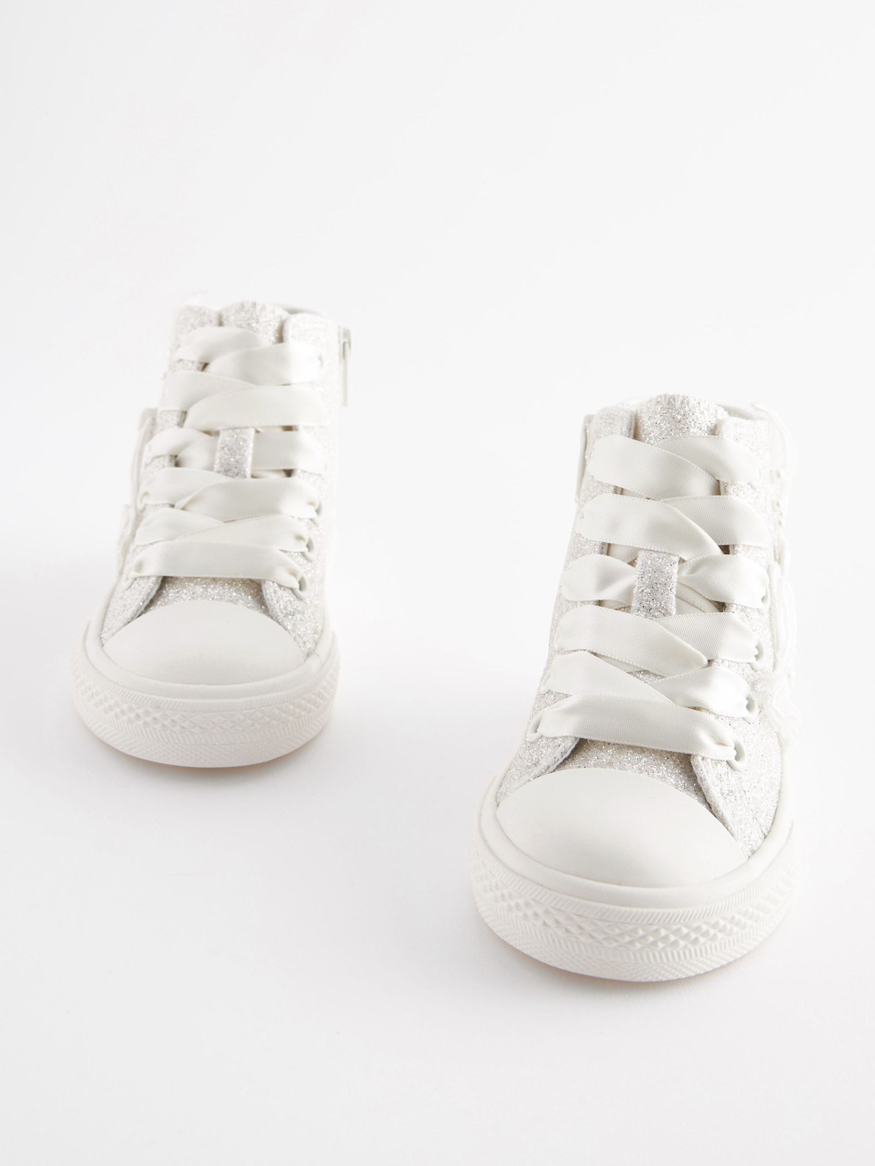 Butterfly Glitter High Top Trainers image 5