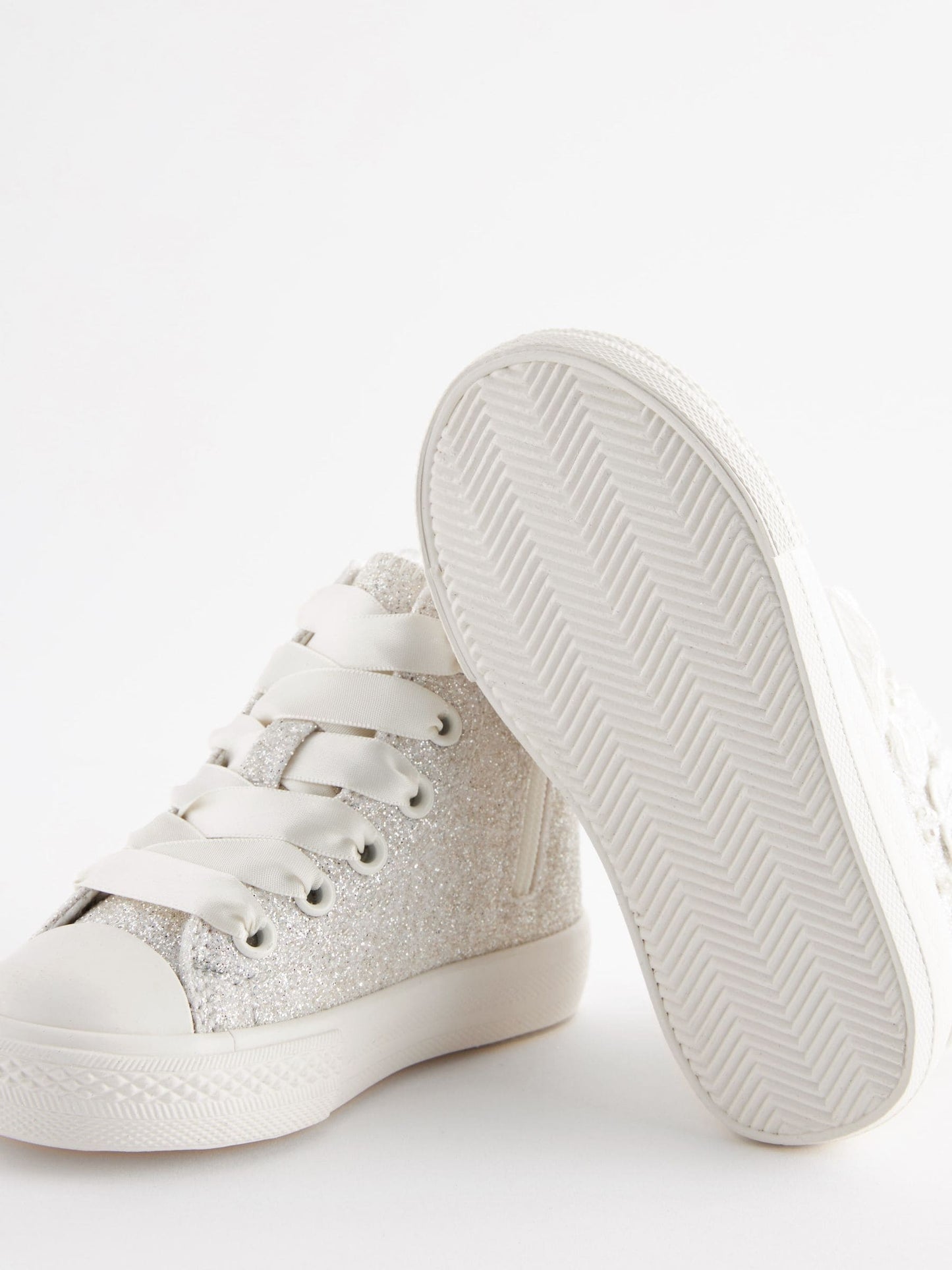 Butterfly Glitter High Top Trainers image 5