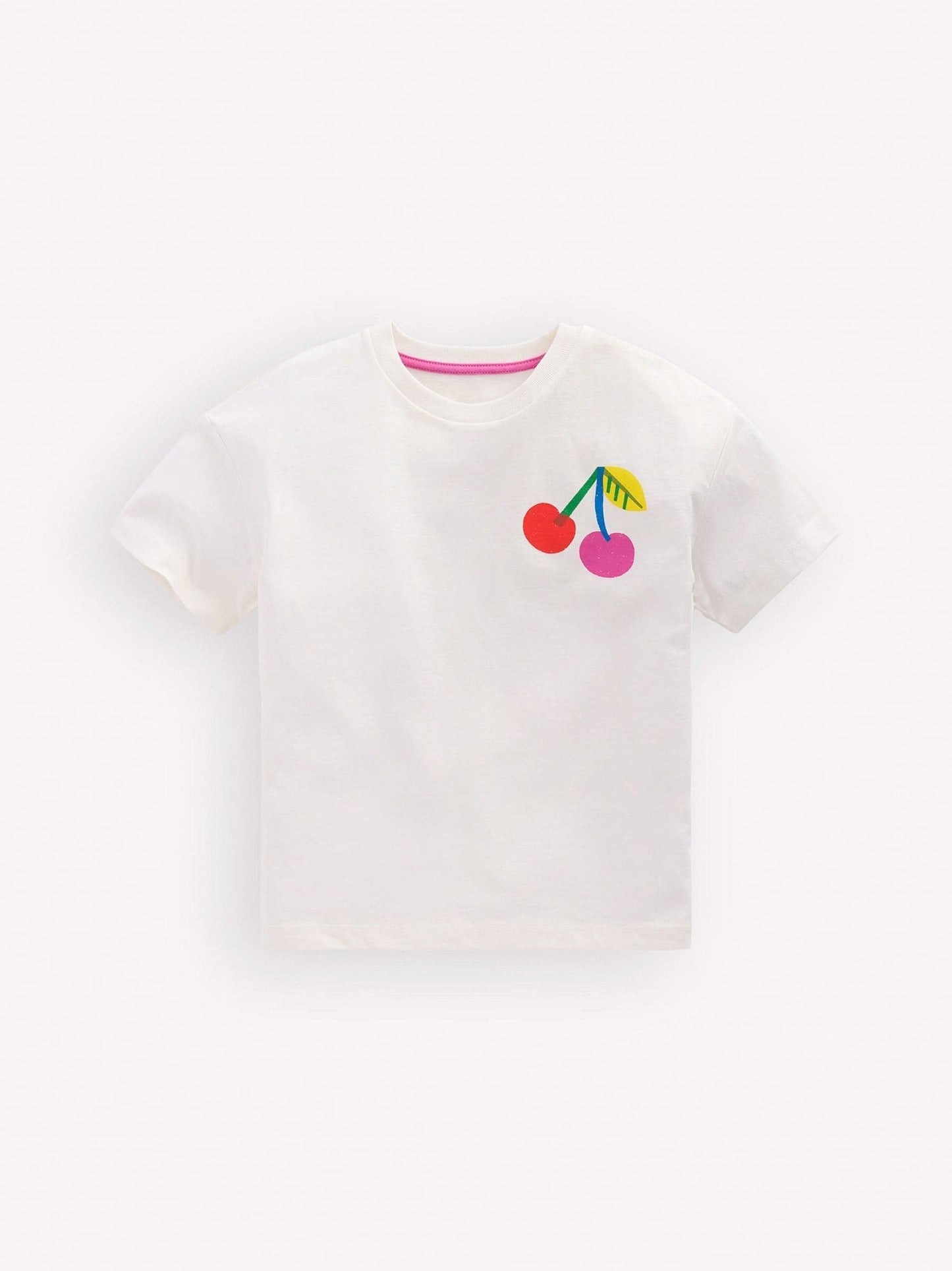 Boden Cream Short Sleeve Printed T-Shirt image 1