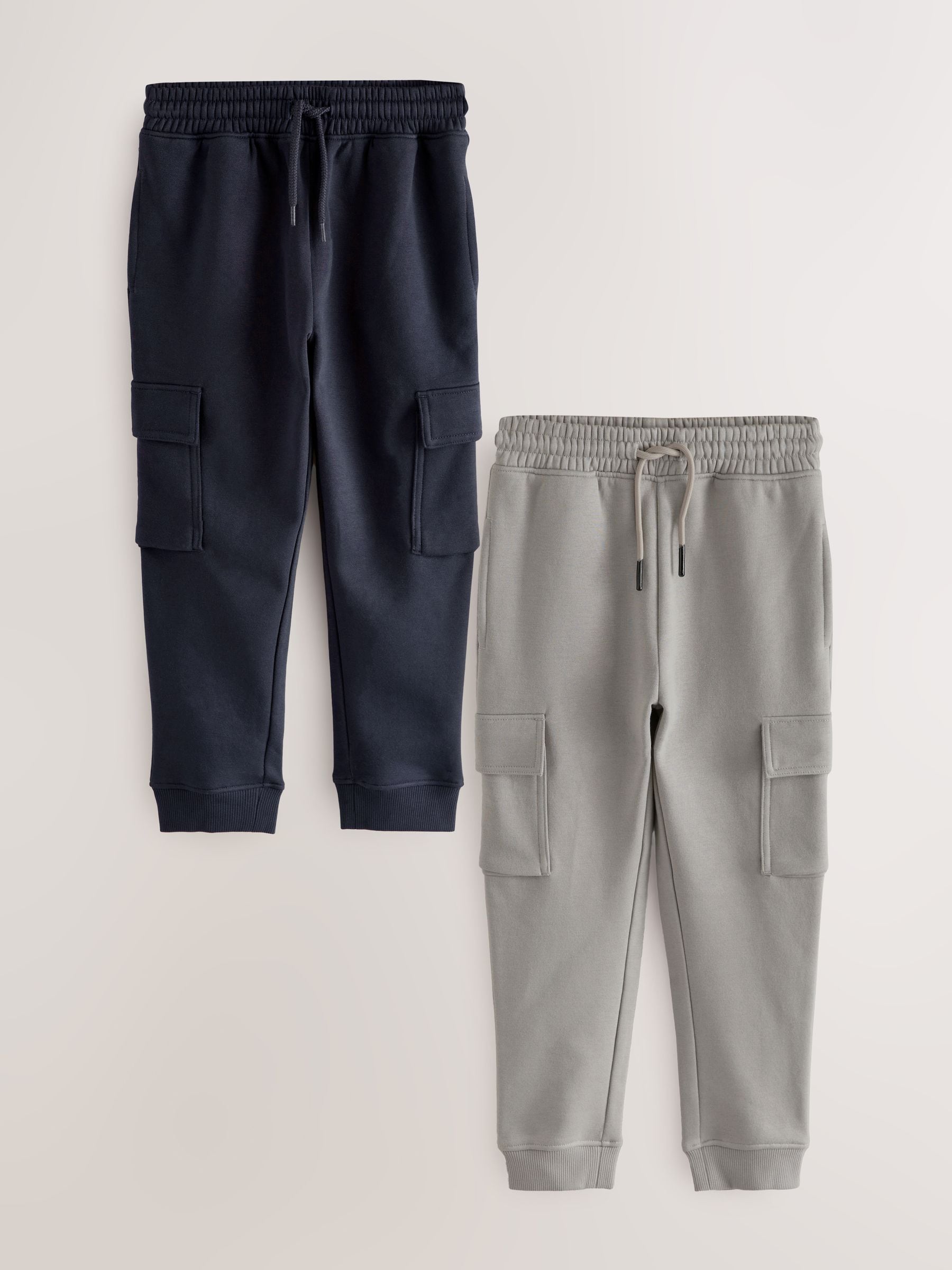 Dsiney Kidz - Navy/Grey Slim Fit Cargo Joggers 2 Pack (3-16yrs) image 1