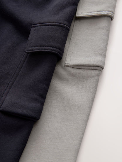 Dsiney Kidz - Navy/Grey Slim Fit Cargo Joggers 2 Pack (3-16yrs) image 6