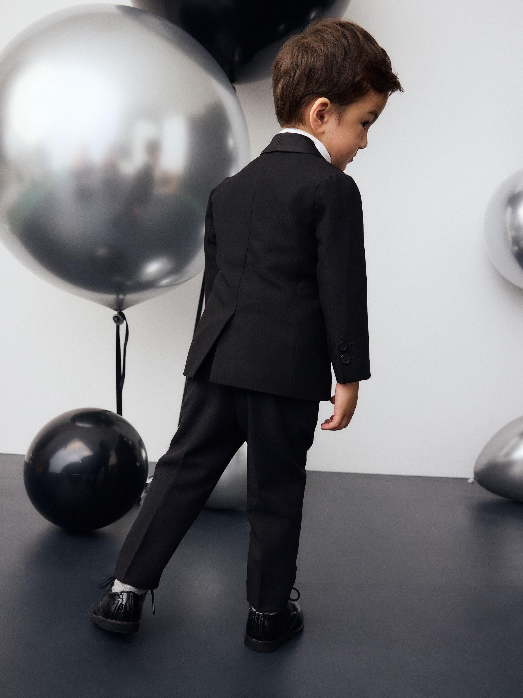 Dsiney Kidz - Black Blazer, Shirt & Trouser Set Blazer Shirt Trousers and Bow Tie Set (3mths-12yrs) image 2