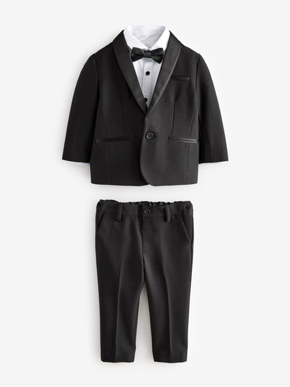 Black Blazer Shirt Trousers and Bow Tie Set (3mths-9yrs) image 5