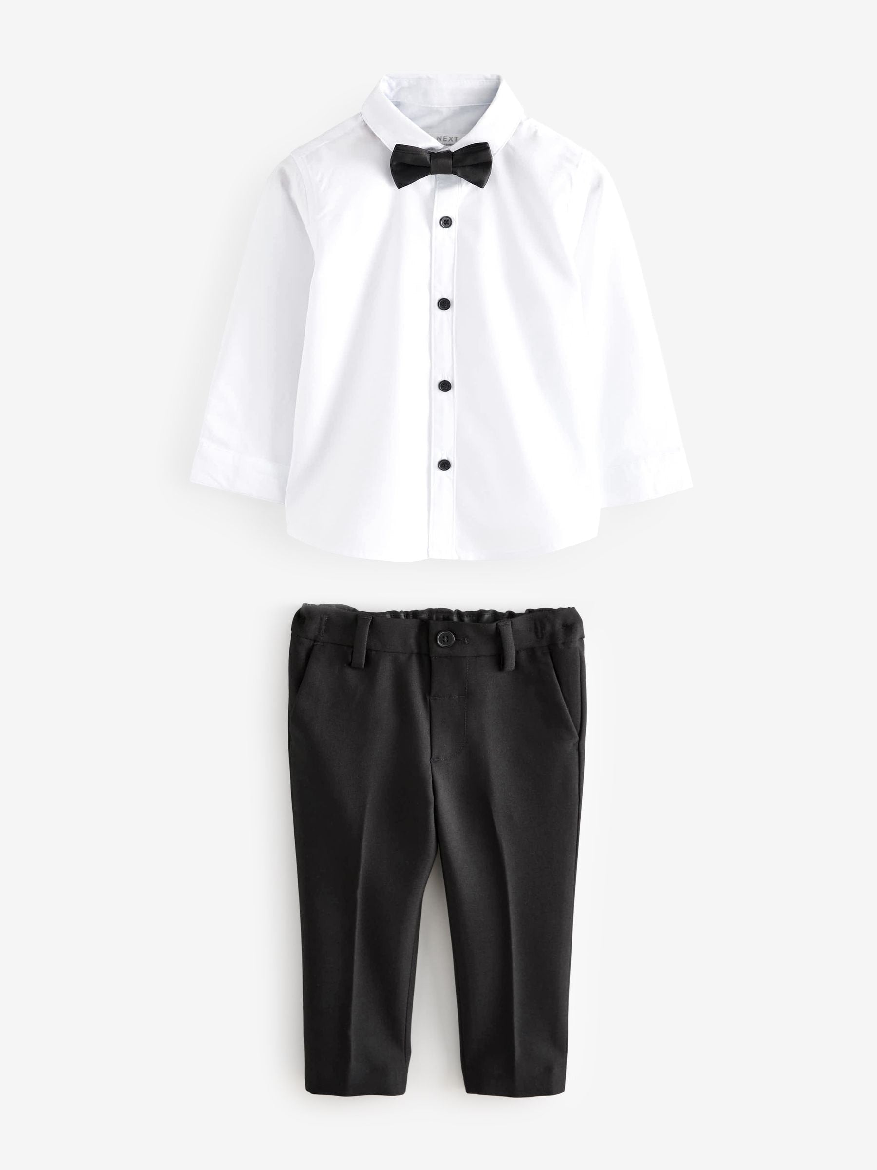 Black Blazer Shirt Trousers and Bow Tie Set (3mths-9yrs) image 6