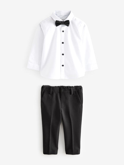 Black Blazer Shirt Trousers and Bow Tie Set (3mths-9yrs) image 6