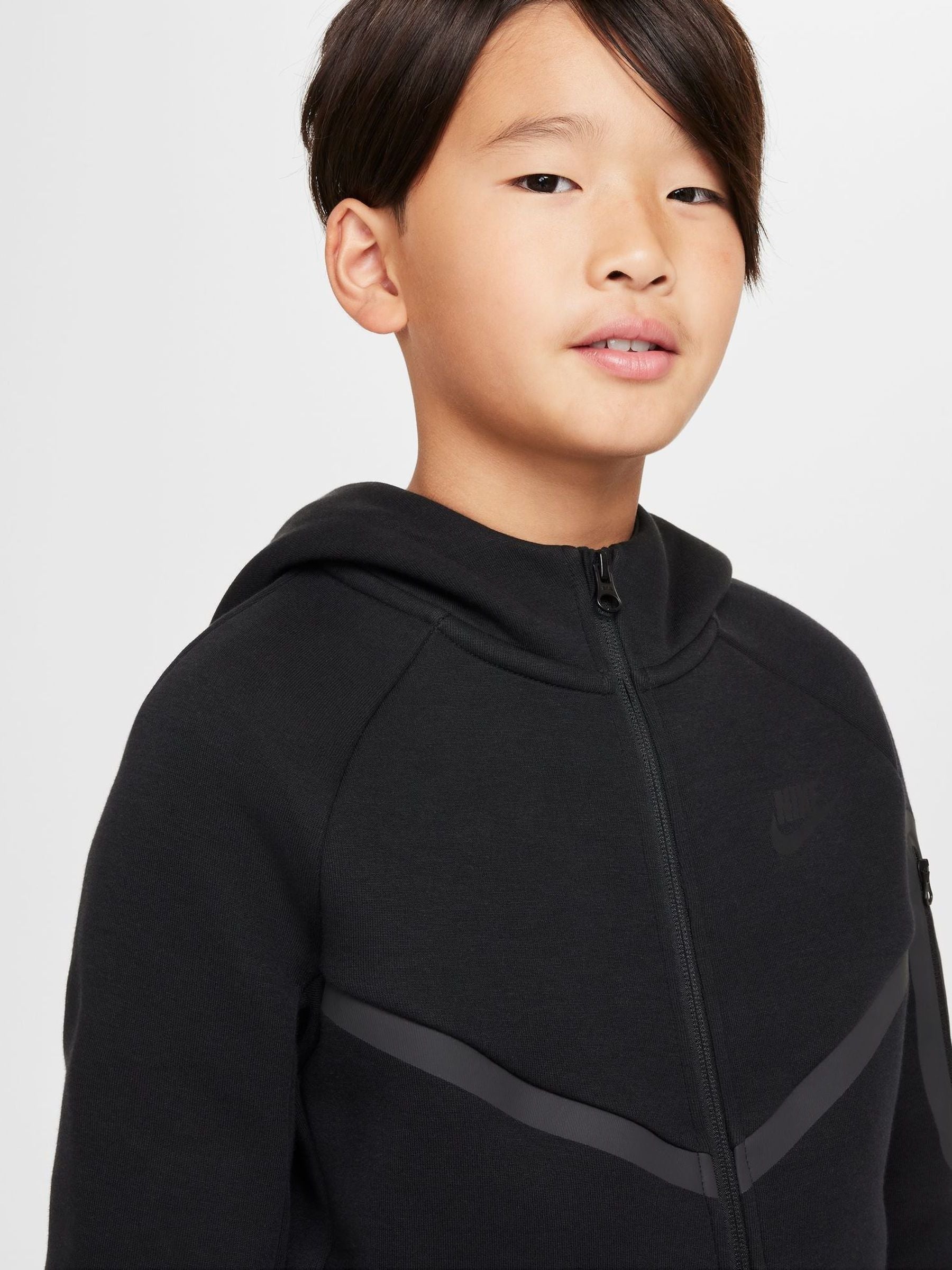 Dsiney Kidz - Nike Black Tech Fleece Zip Through Hoodie image 4
