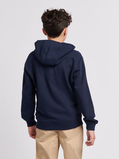 Dsiney Kidz - Lee Blue Boys 100% Cotton Zip-Through Badge Hoodie image 2