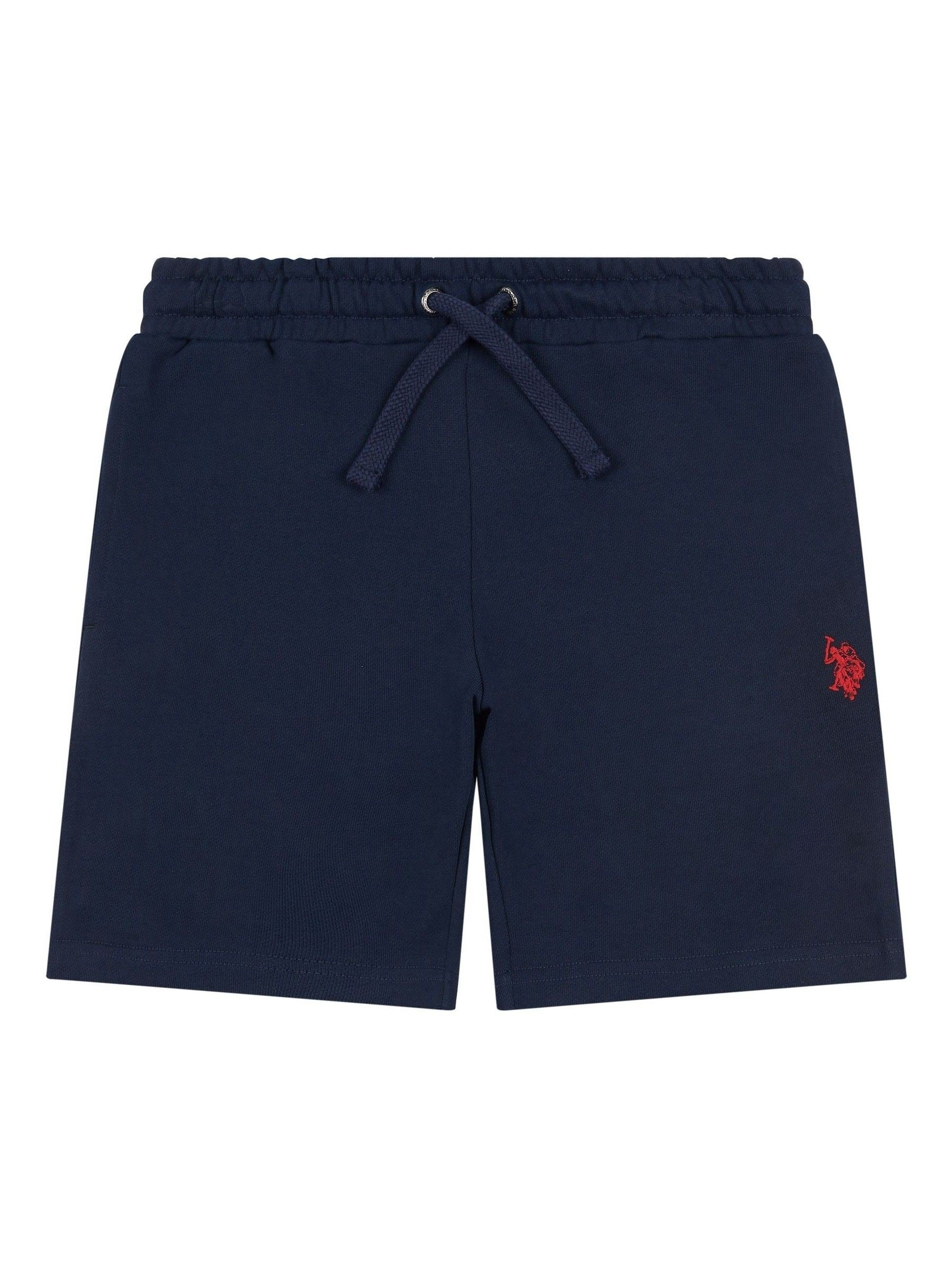 Dsiney Kidz - U.S. Polo Assn. Blue Dark Boys 100% Cotton Double Horsemen Sweat Shorts image 5