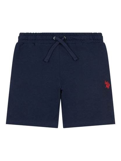 Dsiney Kidz - U.S. Polo Assn. Blue Dark Boys 100% Cotton Double Horsemen Sweat Shorts image 5