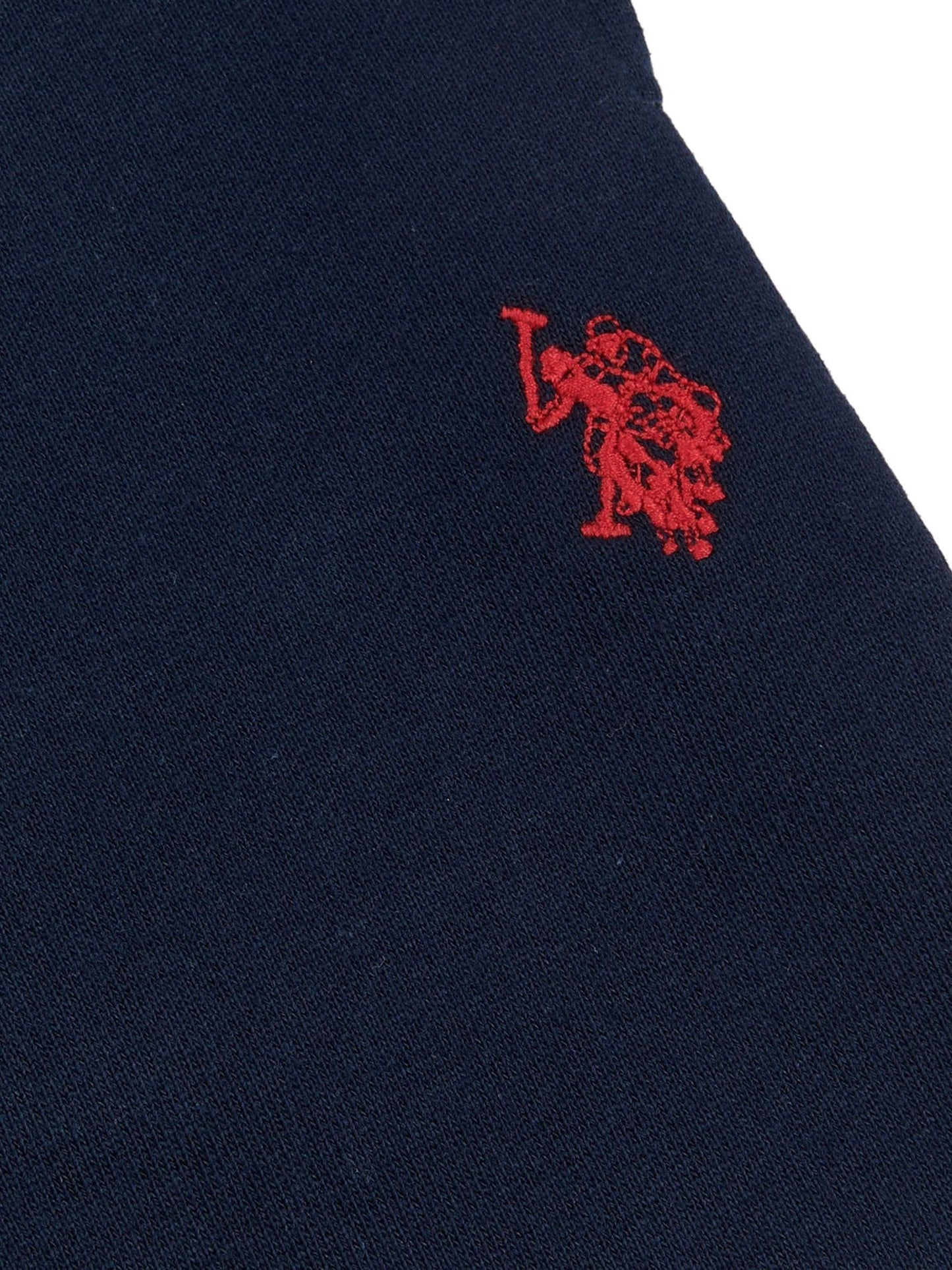 Dsiney Kidz - U.S. Polo Assn. Blue Dark Boys 100% Cotton Double Horsemen Sweat Shorts image 7