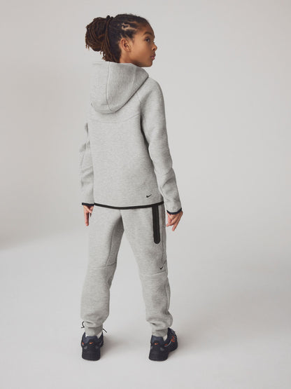 Dsiney Kidz - Nike Dark Grey Heather Tech Fleece Zip Through Hoodie image 3