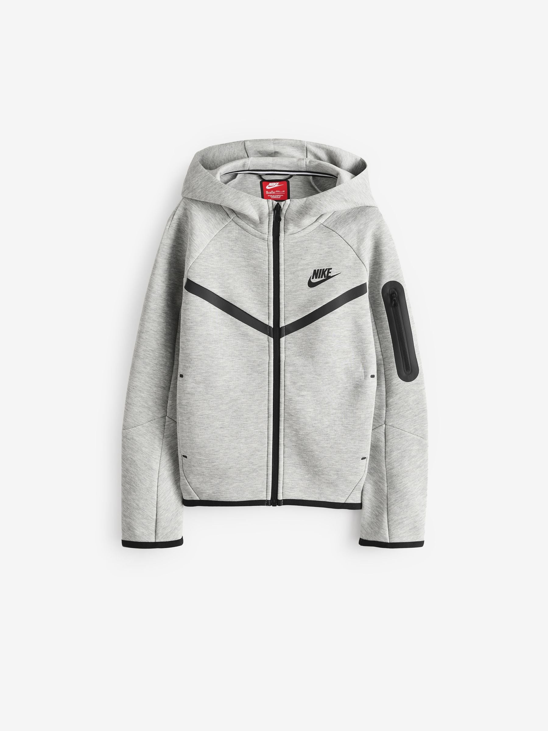 Dsiney Kidz - Nike Dark Grey Heather Tech Fleece Zip Through Hoodie image 5