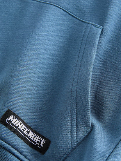 Blue Minecraft Hoodie (3-16yrs)
