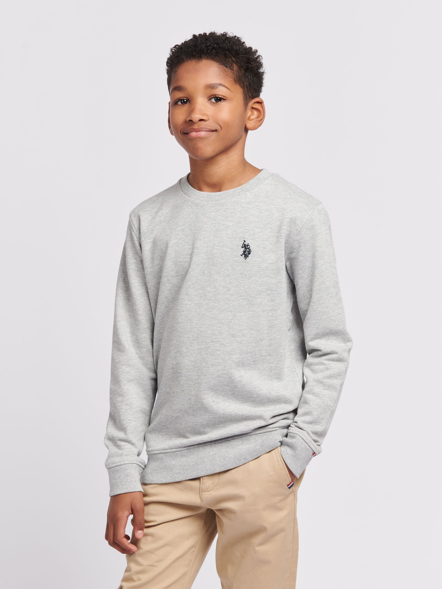 Dsiney Kidz - U.S. Polo Assn. Grey Double Horsemen Boys Sweatshirt image 1