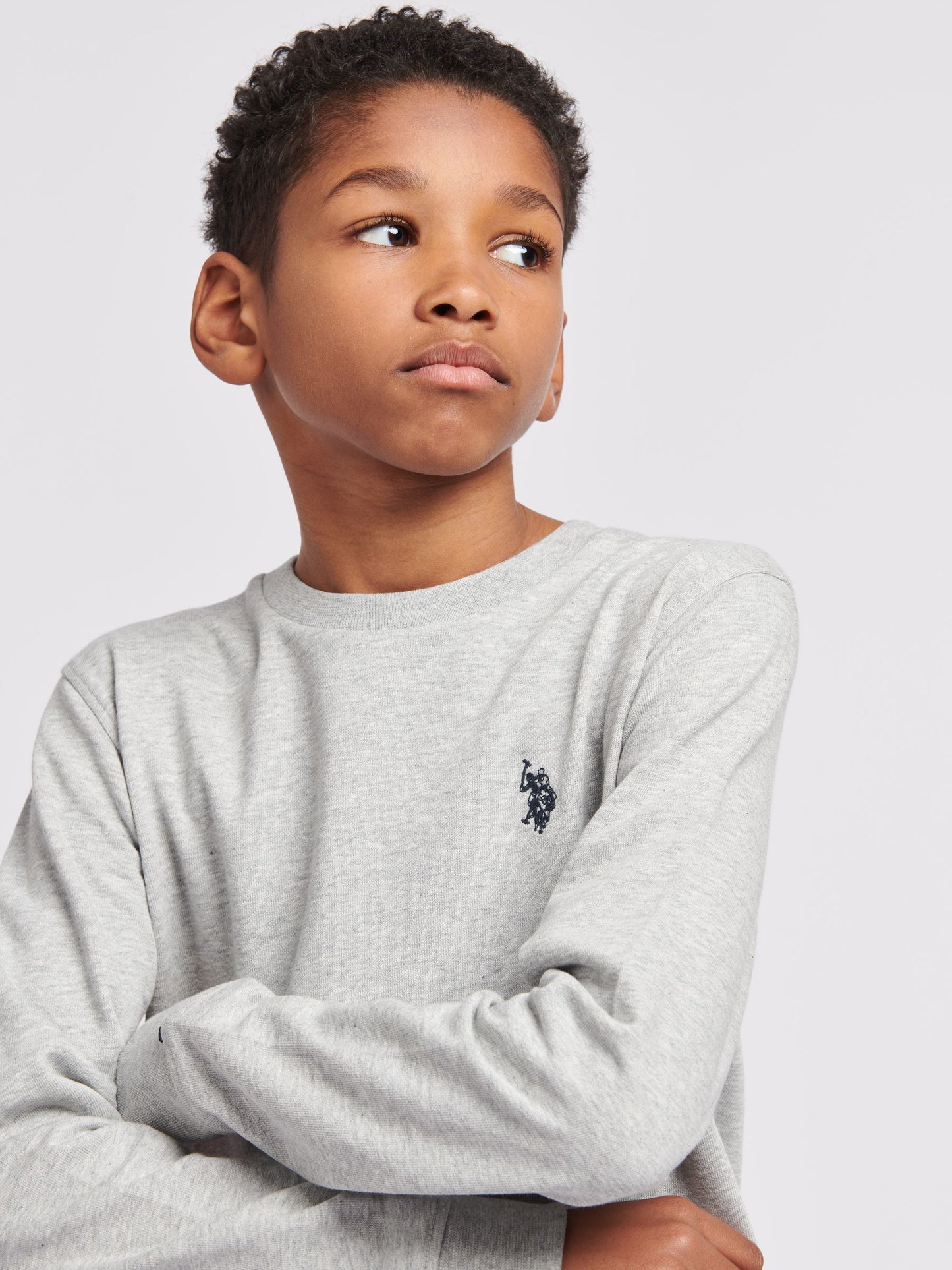 Dsiney Kidz - U.S. Polo Assn. Grey Double Horsemen Boys Sweatshirt image 2