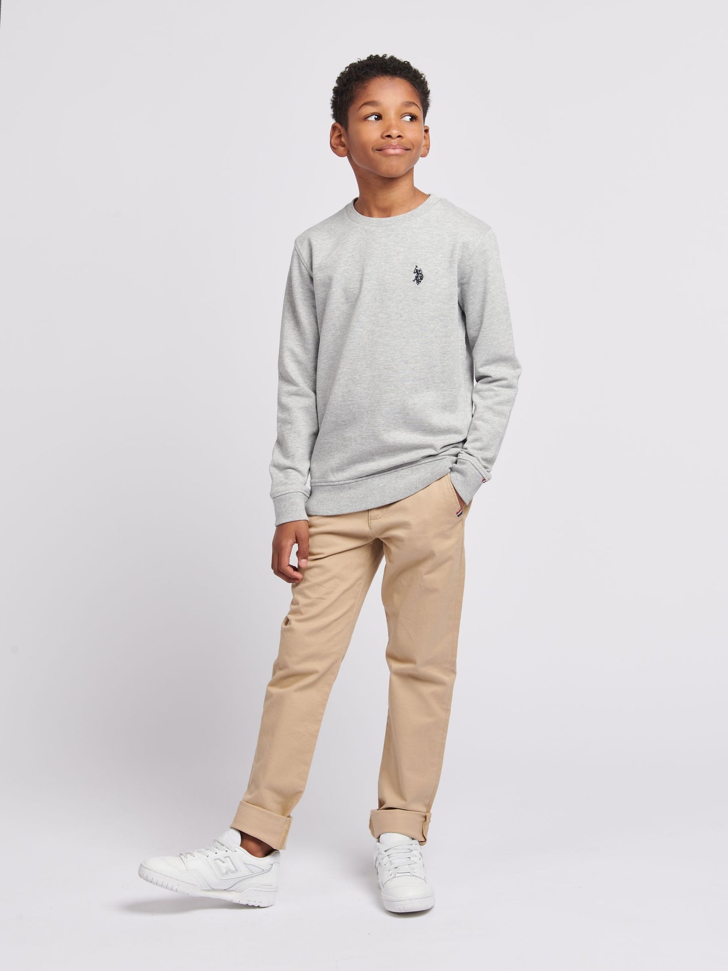 Dsiney Kidz - U.S. Polo Assn. Grey Double Horsemen Boys Sweatshirt image 3