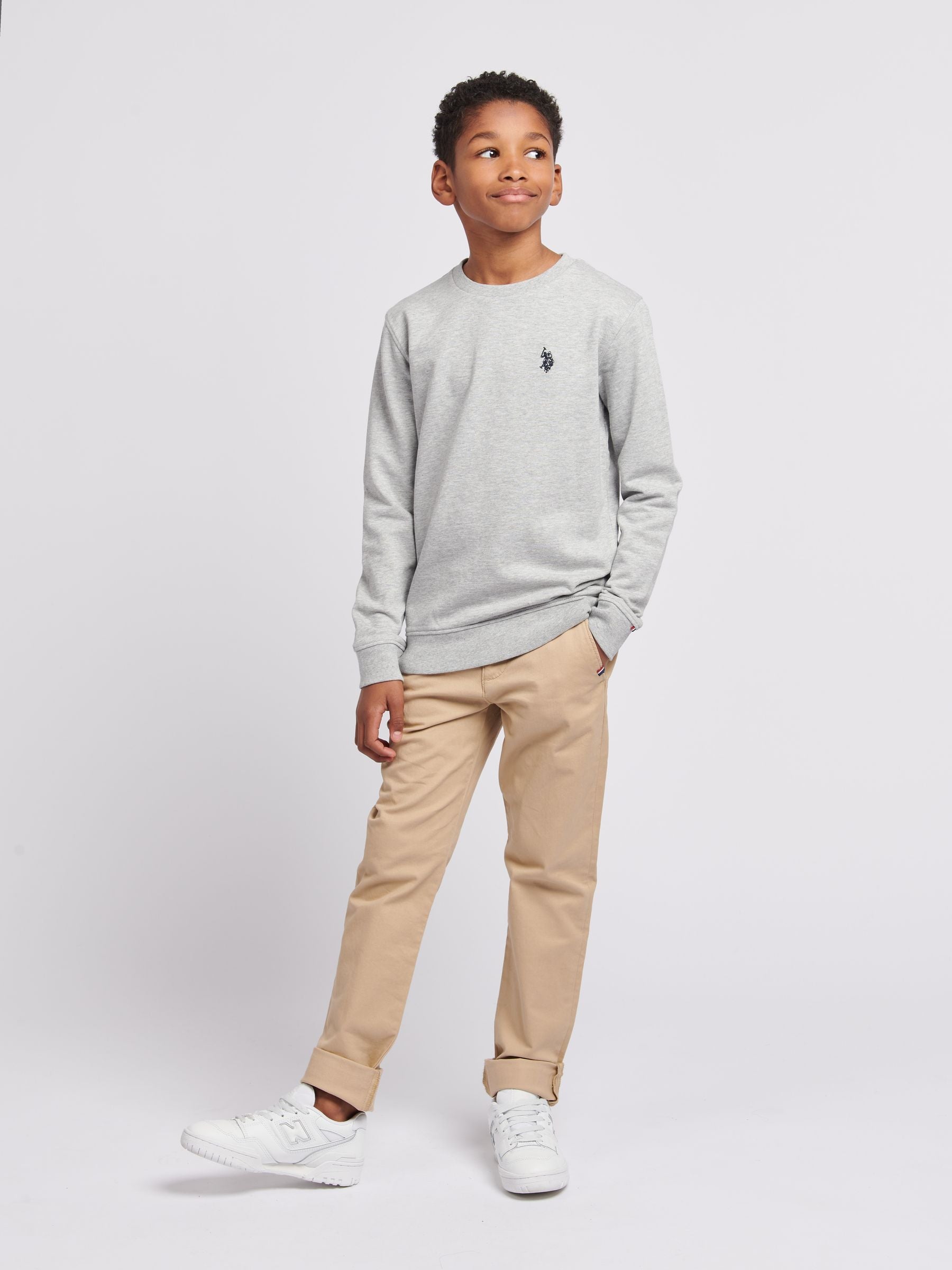 Dsiney Kidz - U.S. Polo Assn. Grey Double Horsemen Boys Sweatshirt image 3