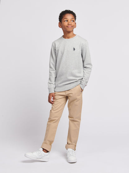 Dsiney Kidz - U.S. Polo Assn. Grey Double Horsemen Boys Sweatshirt image 3