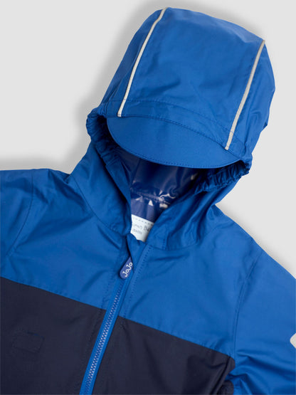 Dsiney Kidz - JoJo Maman Bébé Navy Cobalt Pack-Away Rain Jacket image 4