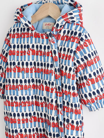 Cath Kidston Blue Solider Baby Corduroy All-In-One Pramsuit image 3