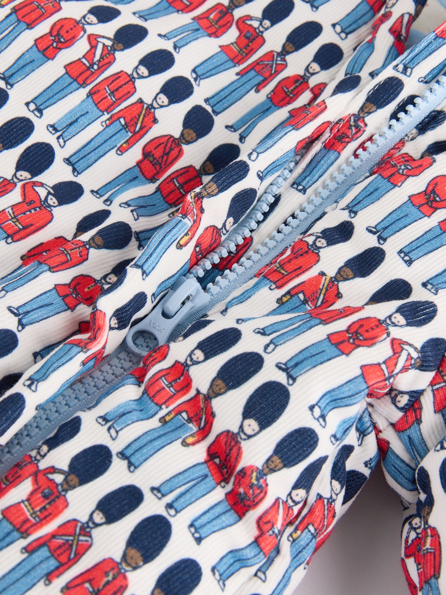 Cath Kidston Blue Solider Baby Corduroy All-In-One Pramsuit image 5