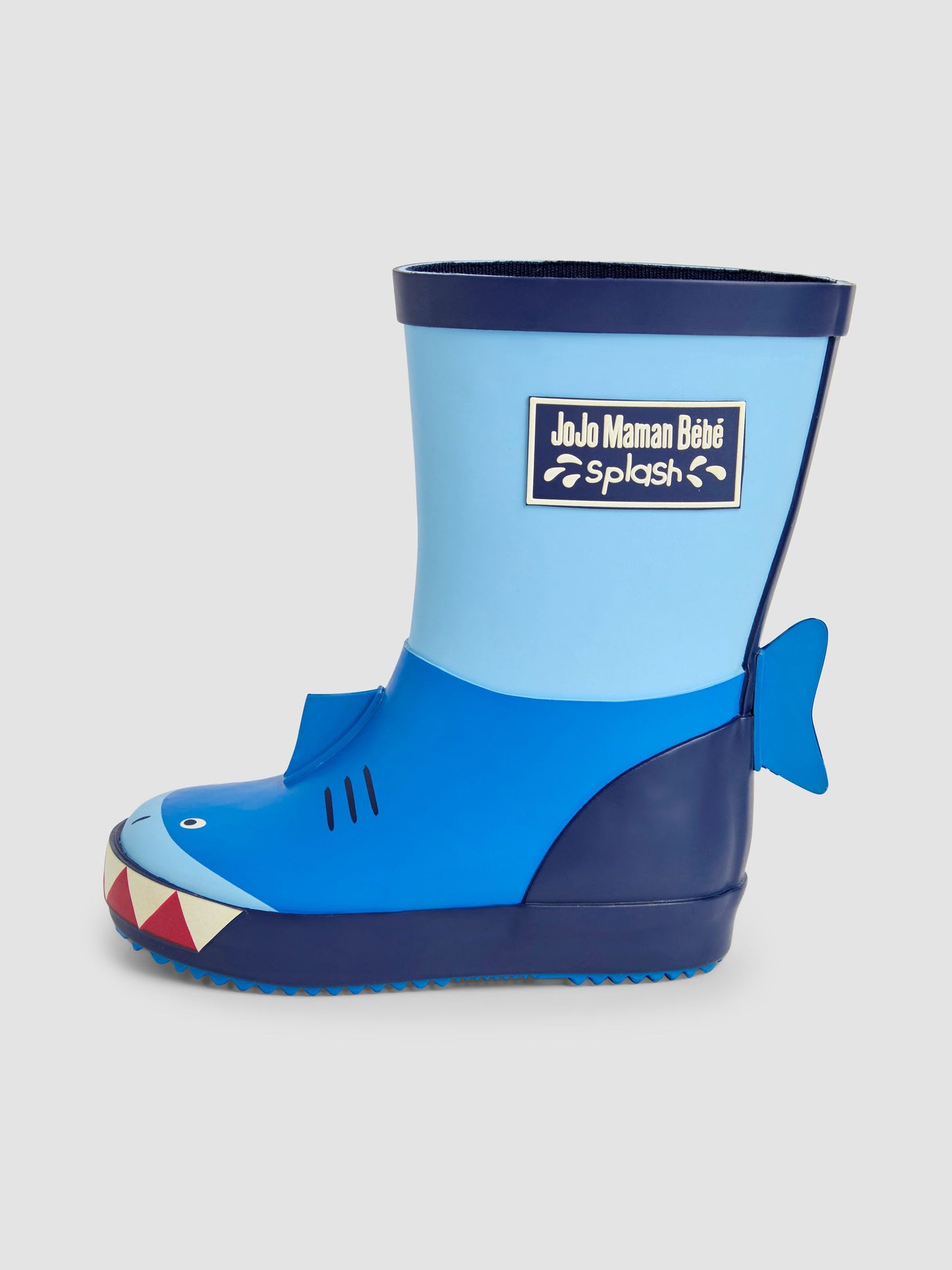 JoJo Maman Bébé Blue Shark Wellies image 3