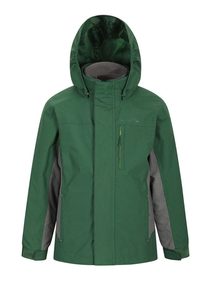 Dsiney Kidz - Mountain Warehouse Green Cannonball 3 in 1 Waterproof Jacket image 4