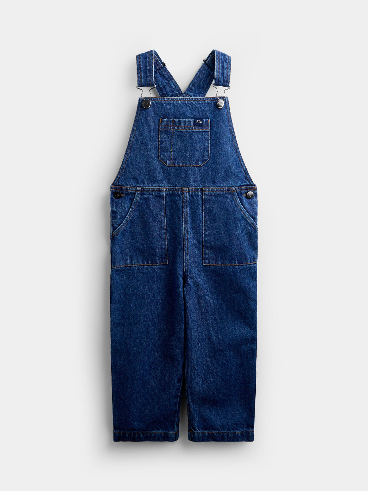 JoJo Maman Bébé Mid Wash Blue Denim Dungaree Set - image 5