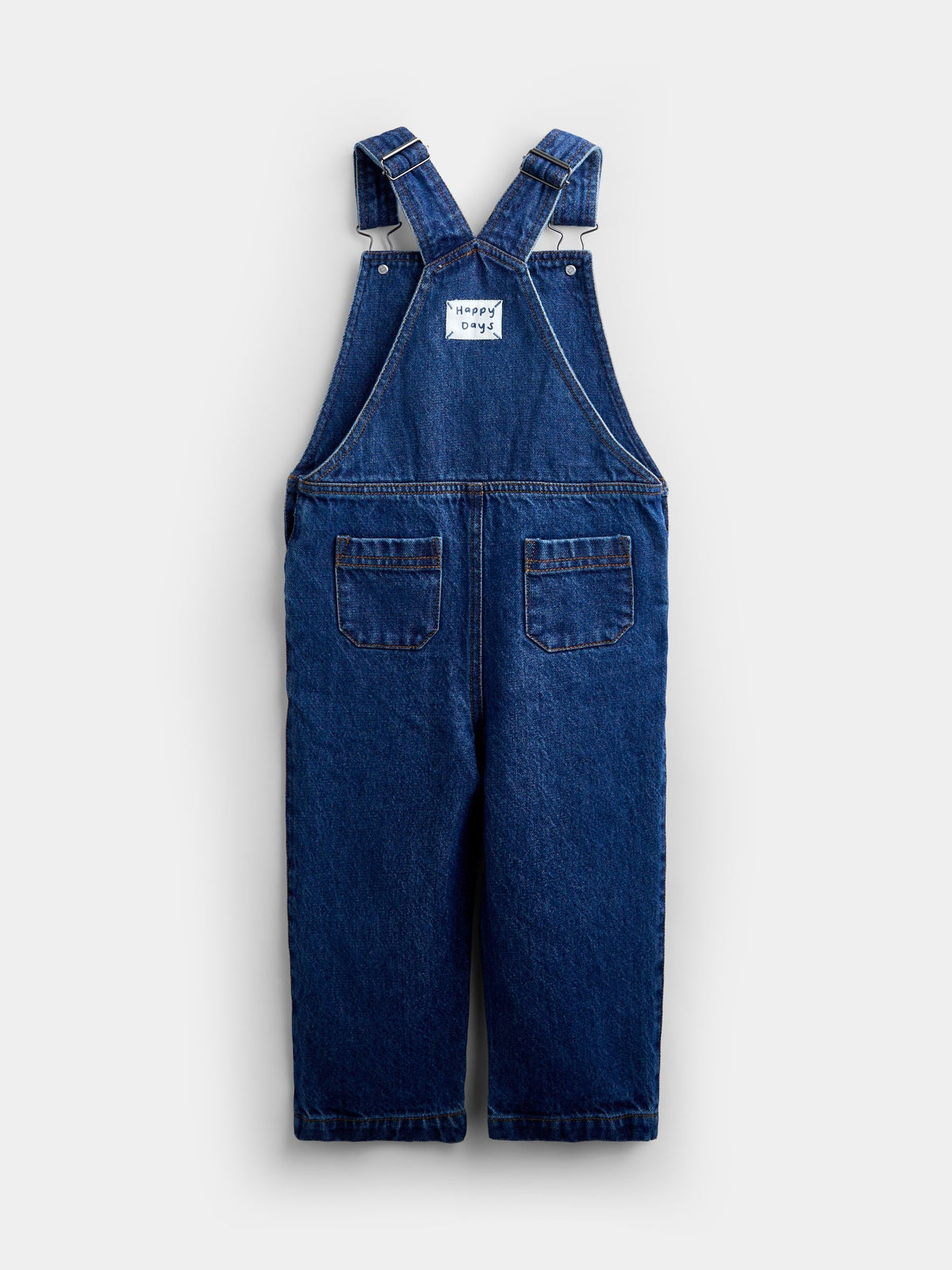 JoJo Maman Bébé Mid Wash Blue Denim Dungaree Set - image 6