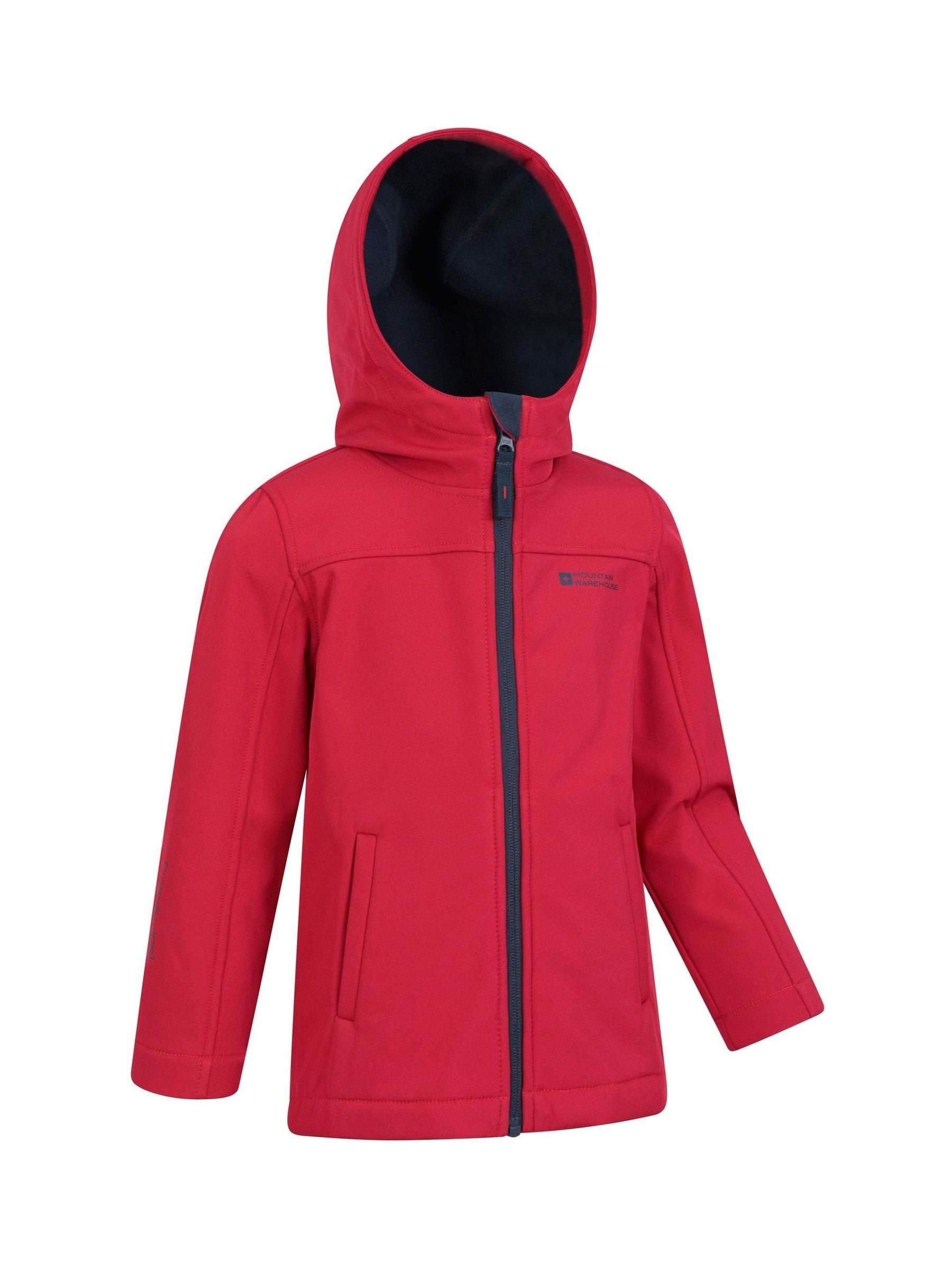 Dsiney Kidz - Mountain Warehouse Red Exodus Kids Water Resistant Softshell Jacket image 1