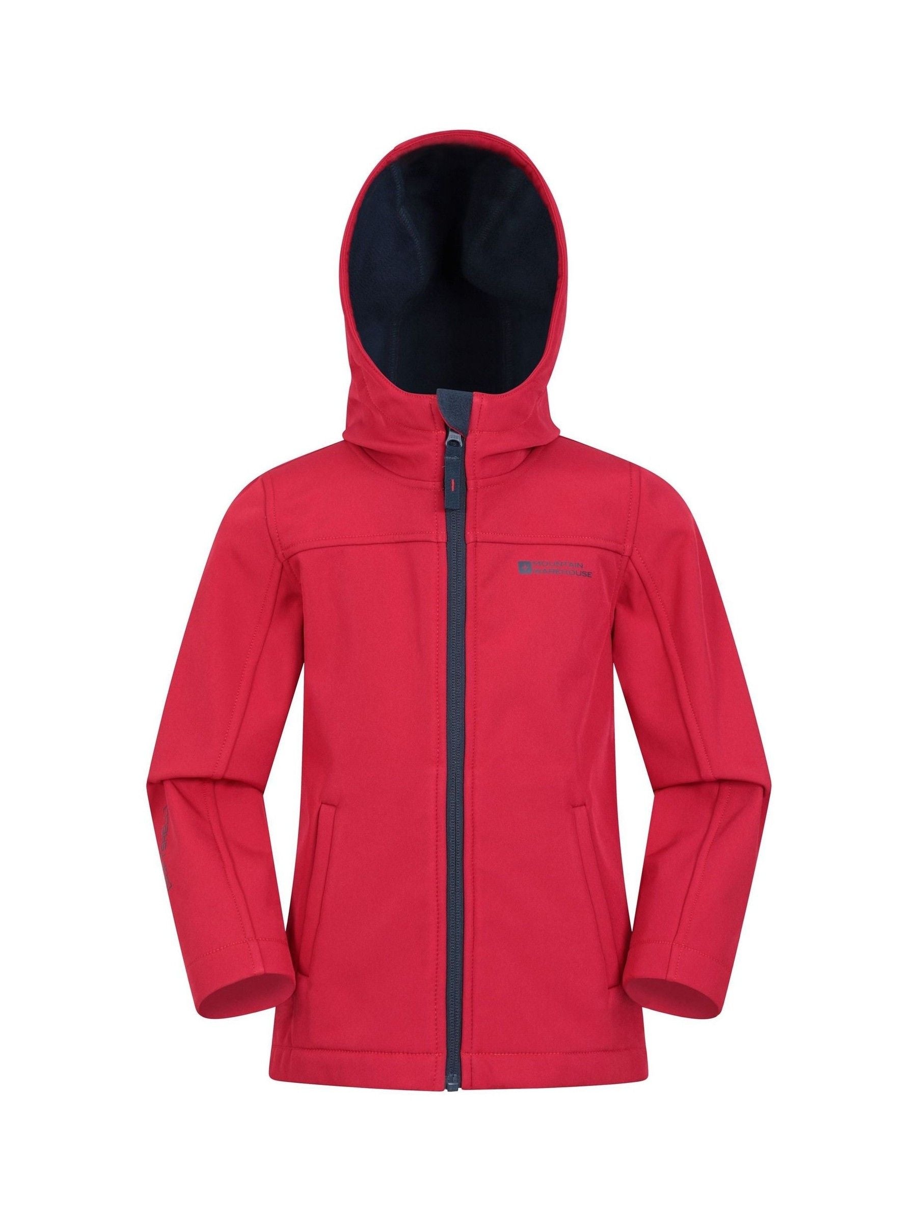 Dsiney Kidz - Mountain Warehouse Red Exodus Kids Water Resistant Softshell Jacket image 2